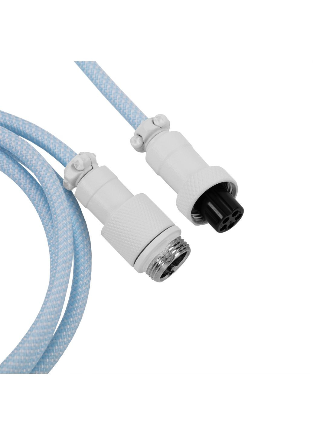 USB-A/USB-C > USB-C заряджання/синхронізації, 1.36м, Type-C, Coiled Aviator, синій Keychron (367854312)