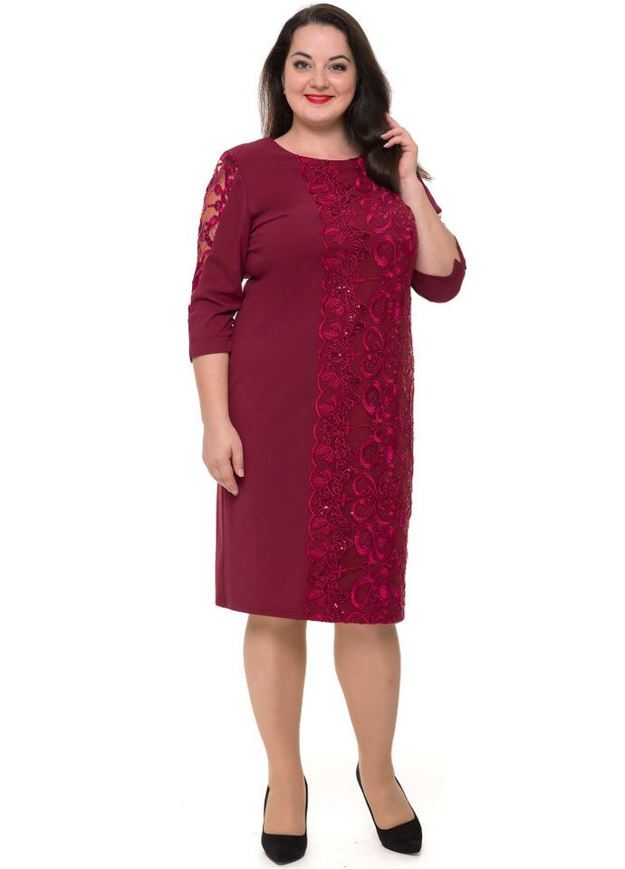 Вишнева плаття 14155-14 Alenka Plus
