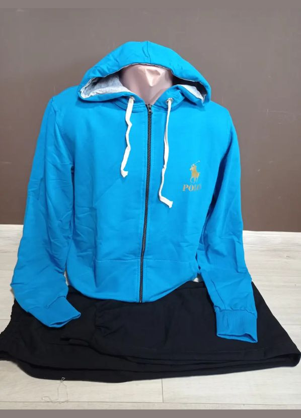Спортивный костюм для мальчика подростка Polo на 12-18 лет кофта с брюками голубой No Brand Костюм (315703003)