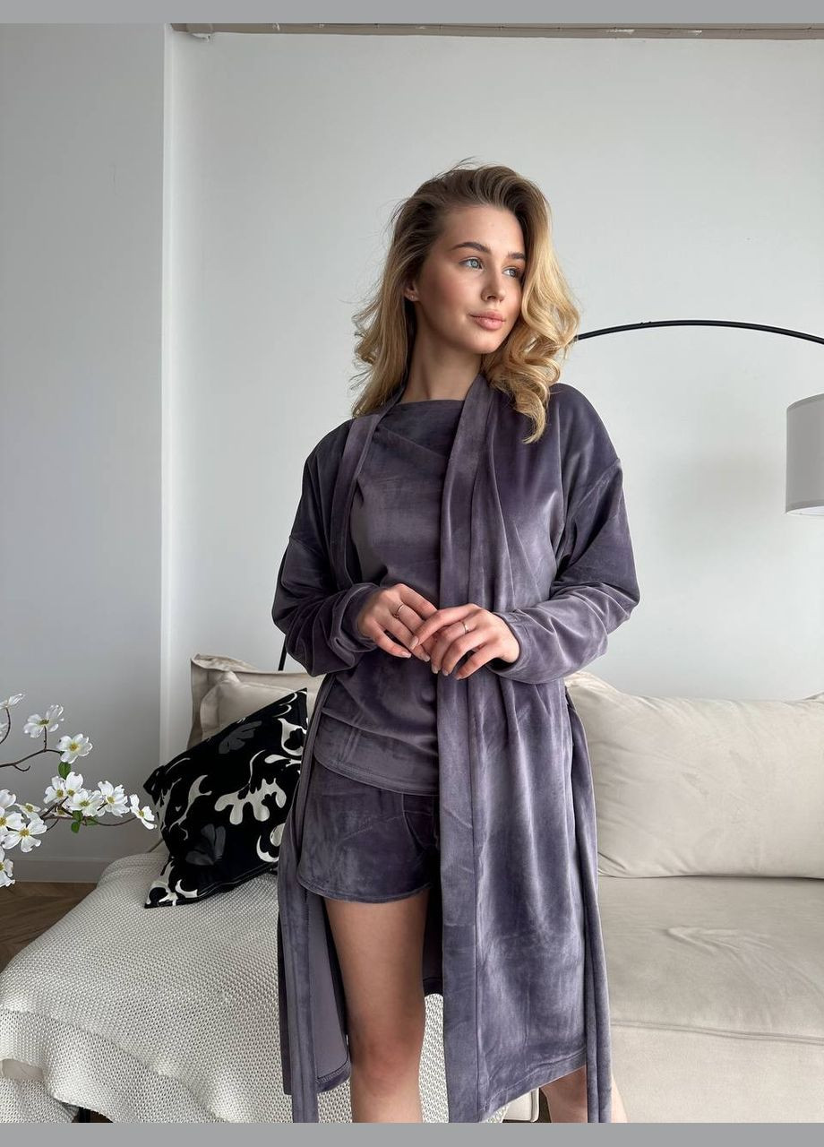 Сливовый демисезонный женский комплект No Brand