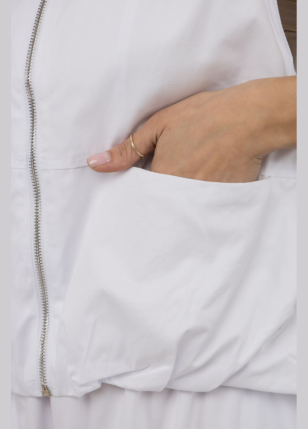 Женский жилет цвет белый CB-00250906 DEPPOT (316226377)