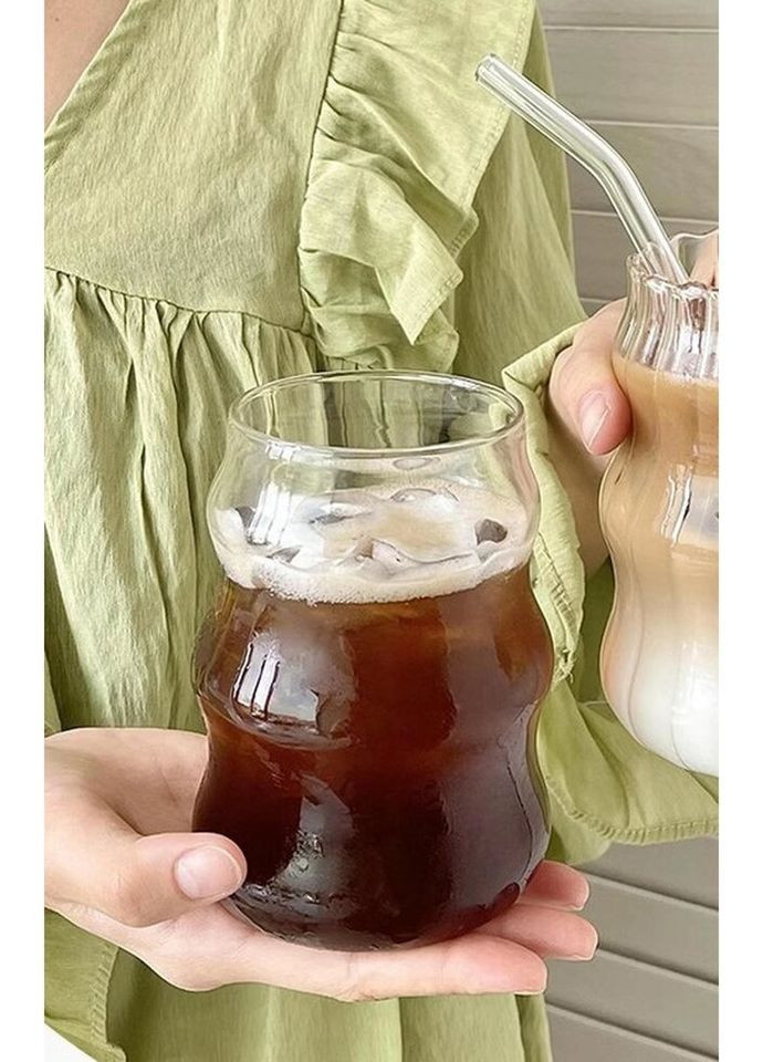 Стакан высокий с крышкой и трубочкой Waves 1 15004 500 мл No Brand (322031029)