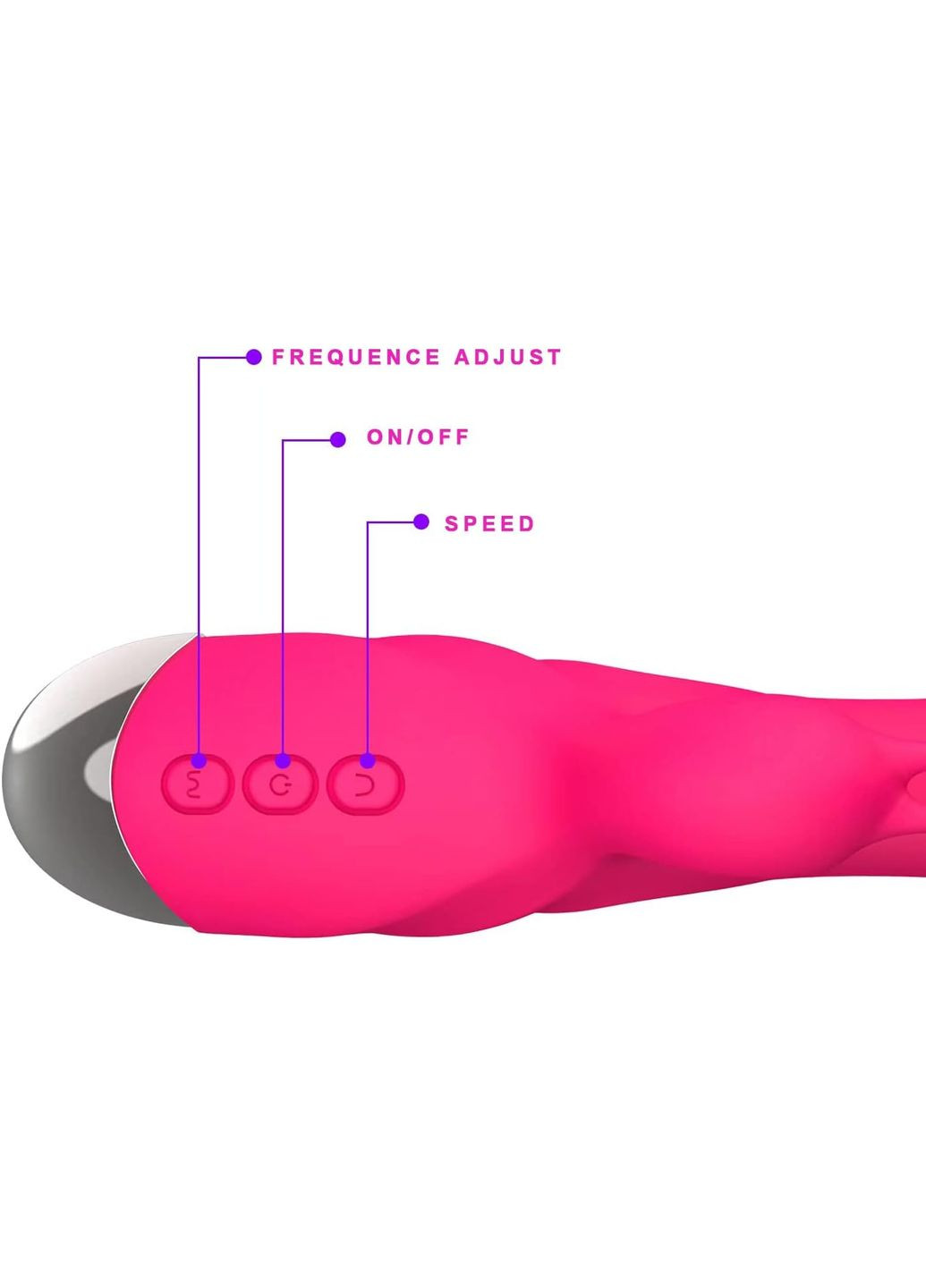 Вібратор-кролик з вусиками YLL Рожевий Клиторний 10 вібрацій 3 швидкості Unbranded (316223622)