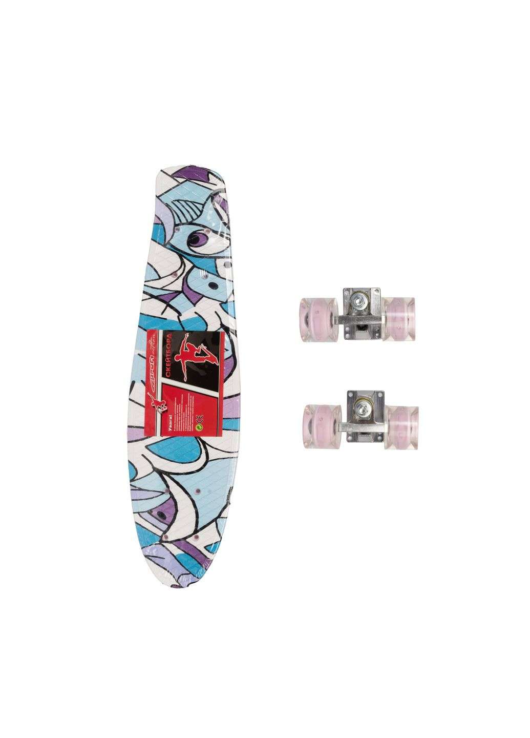 Скейт пенні борд, скейтборд МS0749-13_4, колеса ПУ з підсвічуванням, алюмінієва підвіска Profi (317590609)