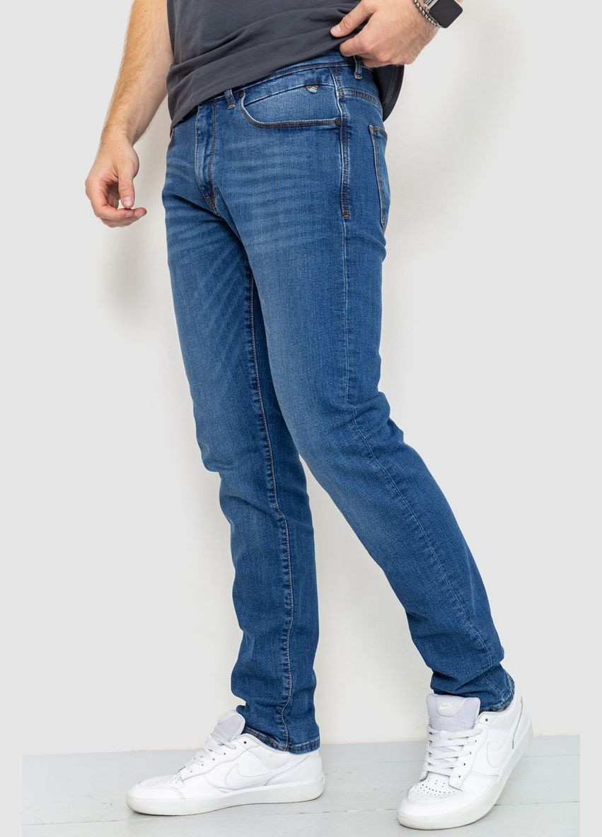 Синие демисезонные джинсы мужские, цвет синий, Amitex