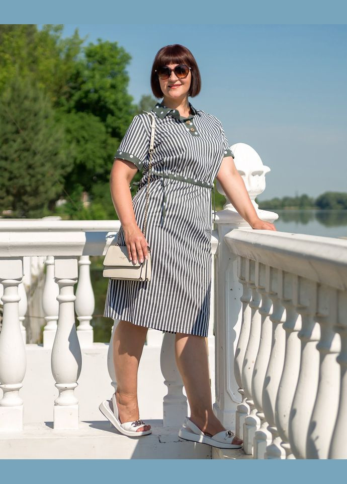 Оливкова (хакі) плаття 14312-5 Alenka Plus