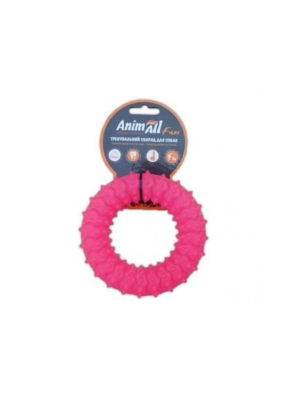 Игрушка Fun кольцо с шипами, коралловый, 20 см AnimAll (278308070)