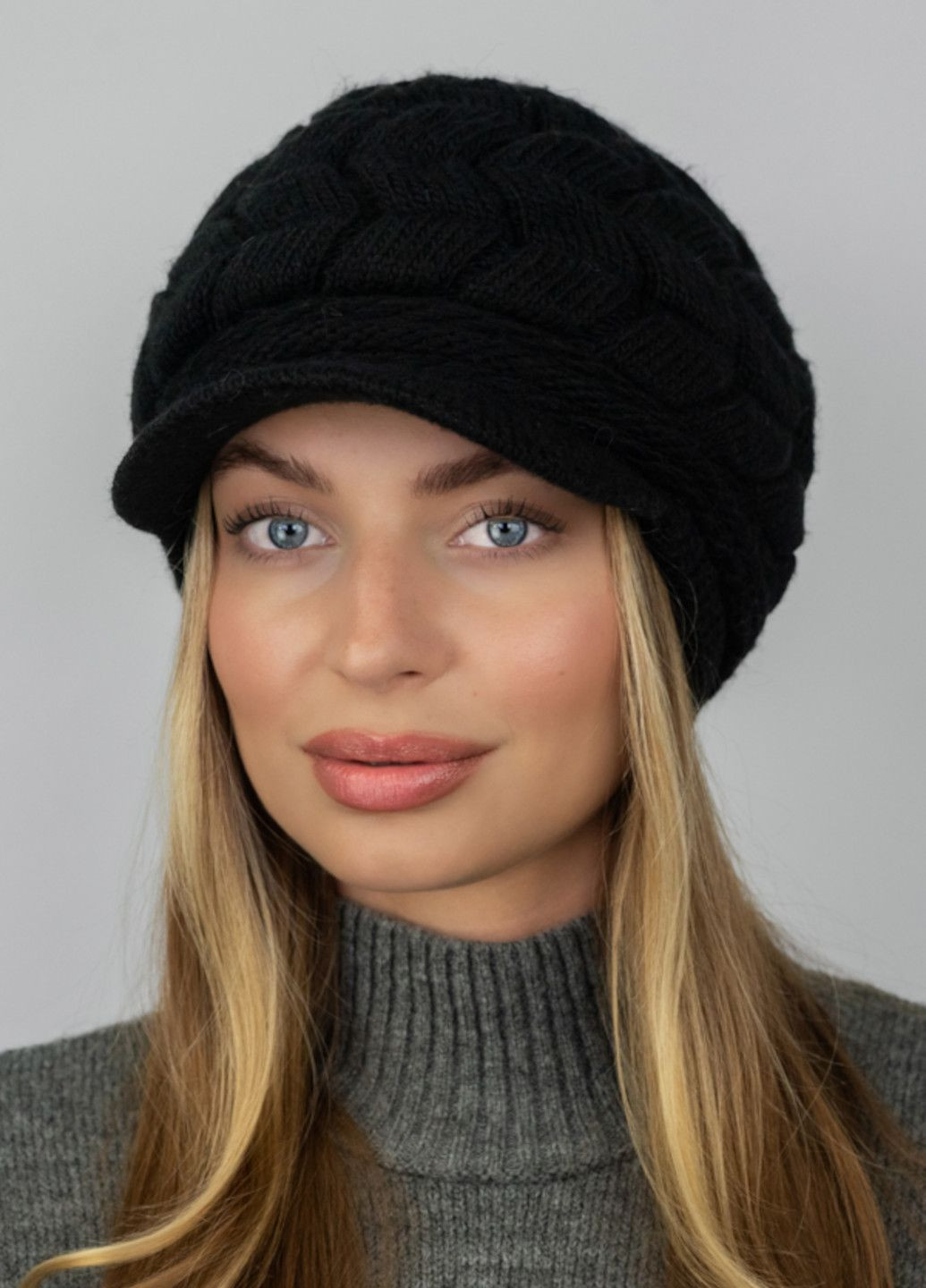 Шапка "Клариса" в'язана Braxton (362574106)