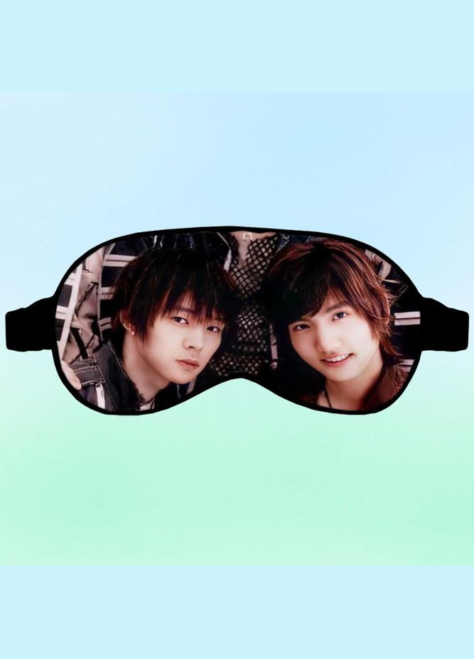 Маска для сна k pop TVXQ #009 черная No Brand (315046549)