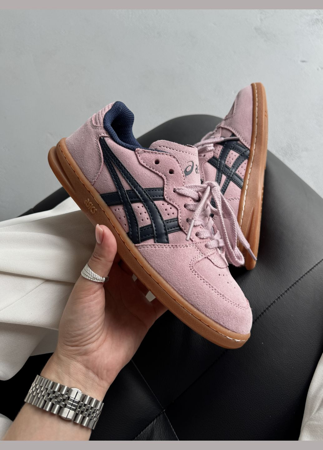 Кросівки жіночі Asics x Hay Skyhand pink black | Асікс рожеві чорні No Brand рожеві демісезони (342717900)