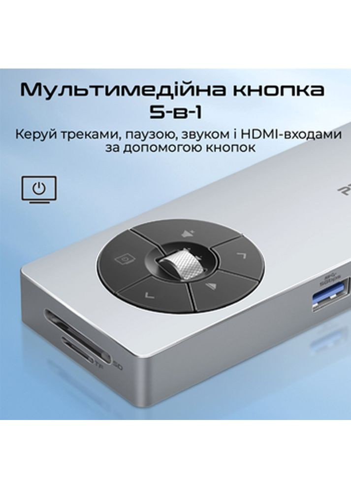 Док-станция comandhub-pro Grey Promate (337515196)