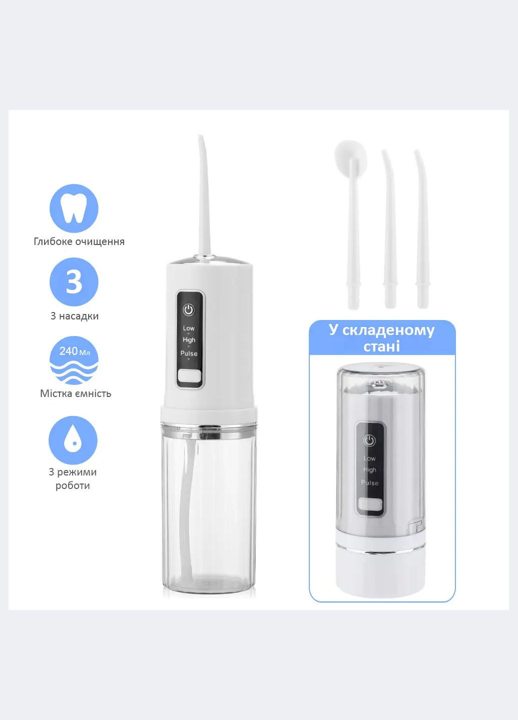 Ирригатор для чистки зубов портативный D110 No Brand (334731638)