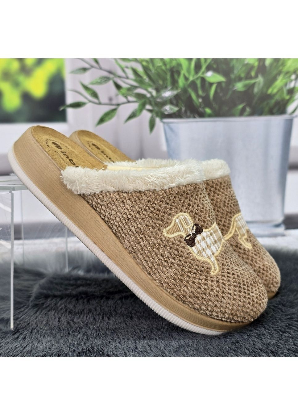 Тапочки жіночі теплі із закритим носком Inblu (370091711)
