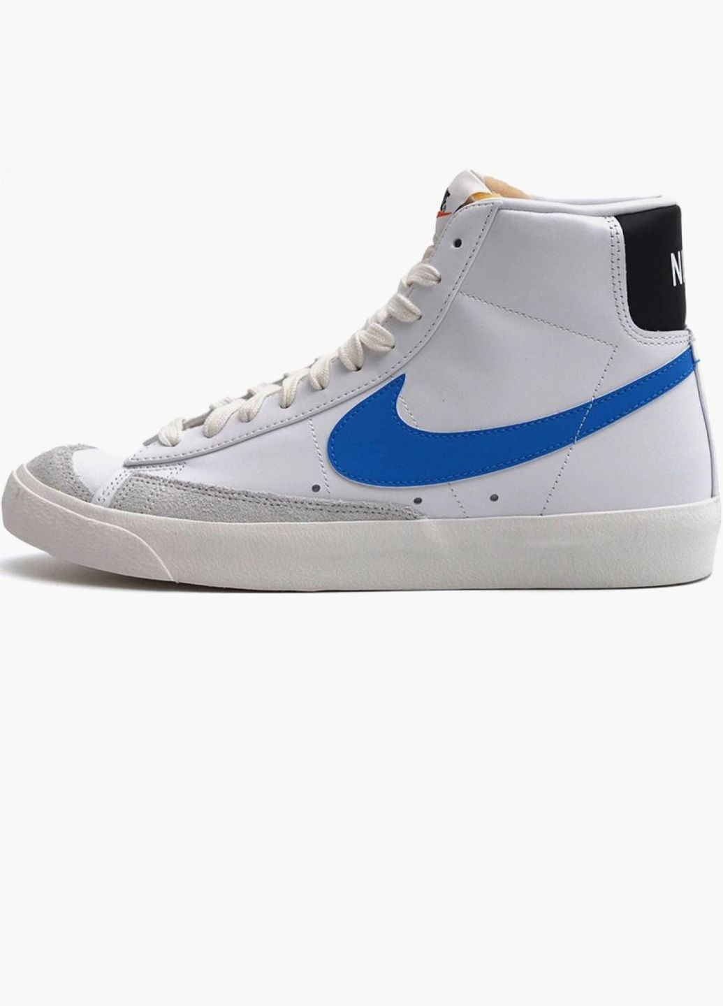 Белые кроссовки мужские blazer mid 77 vintage white/blue bq6806-118 Nike