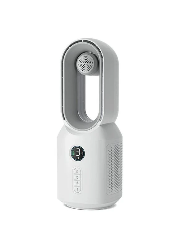 Настільний вентилятор 3в1 F8 безлопастний 6Вт з Bluetooth-динаміком і ночником білий 4000mAh No Brand (402067298)
