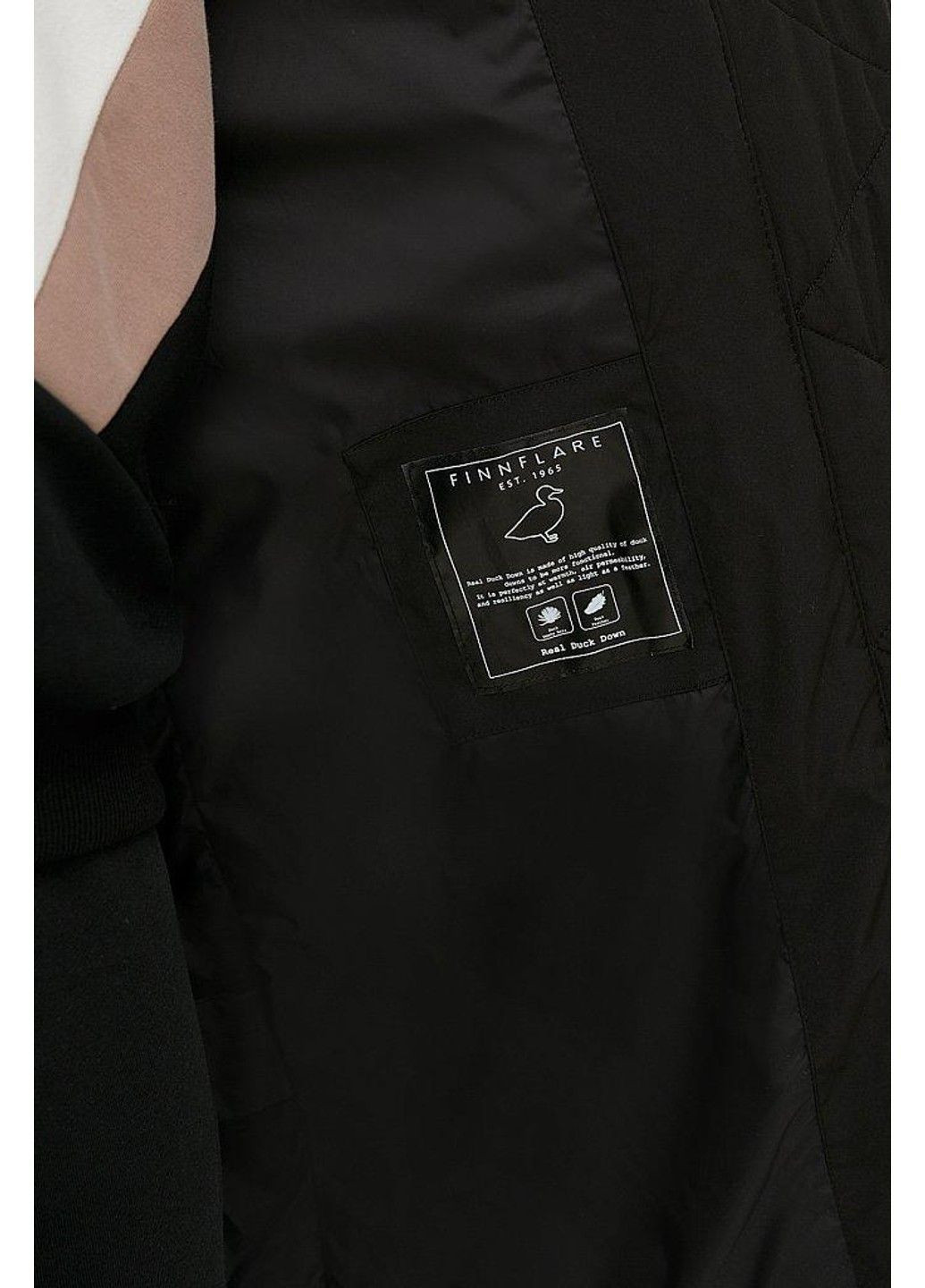 Черный зимний Пуховик Finn Flare
