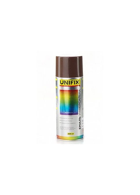 Эмаль акриловая универсальная RAL 8028 Коричневый камуфляжный гл. 400мл UNIFIX No Brand (363868456)