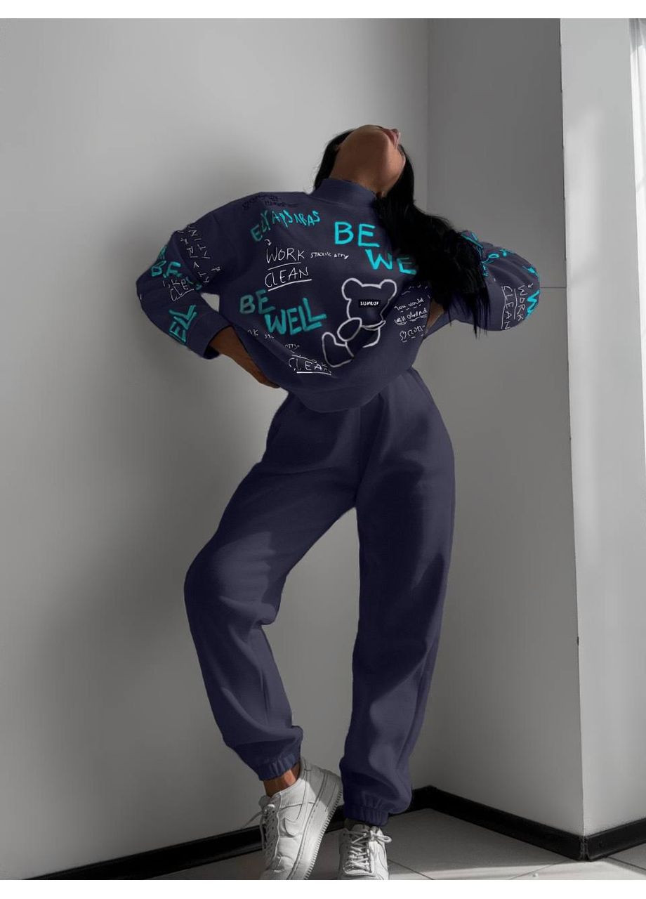 Яркий женский костюм из утепленной тринитки на флисе. GD/GL Модний простір (364967235)