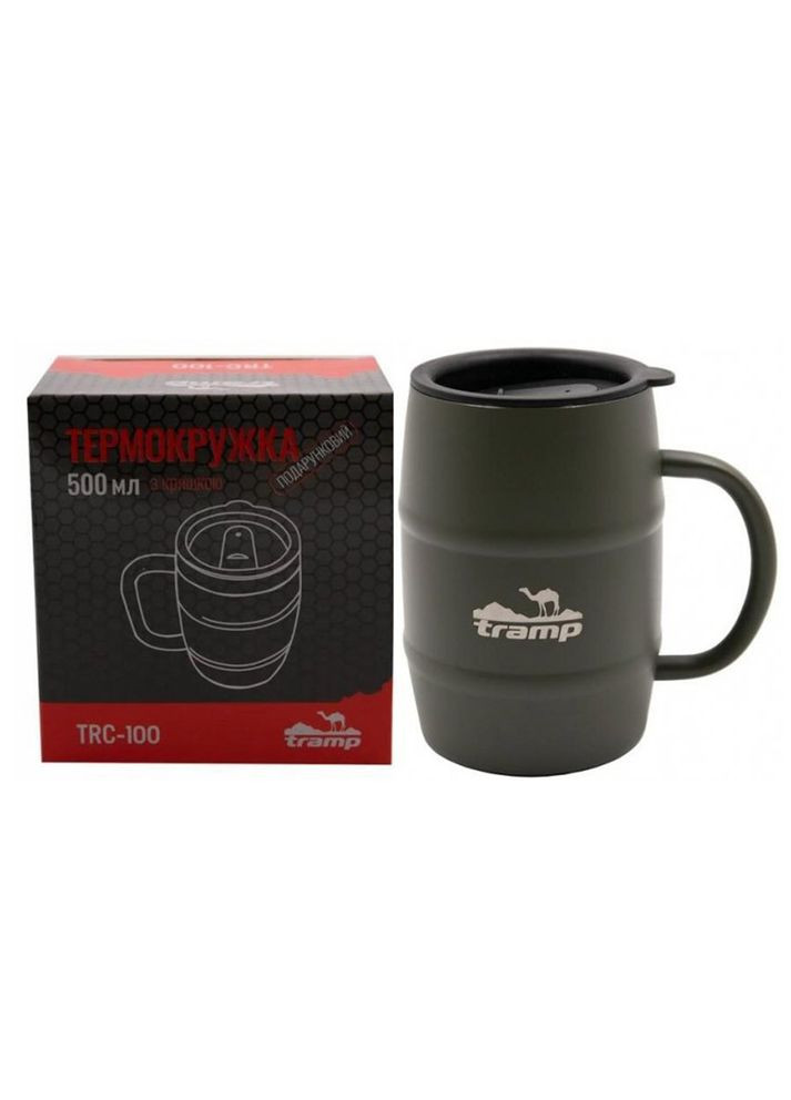 Термокружка 0,5 л з кришкою олива TRC - 100 - olive Tramp (317750165)