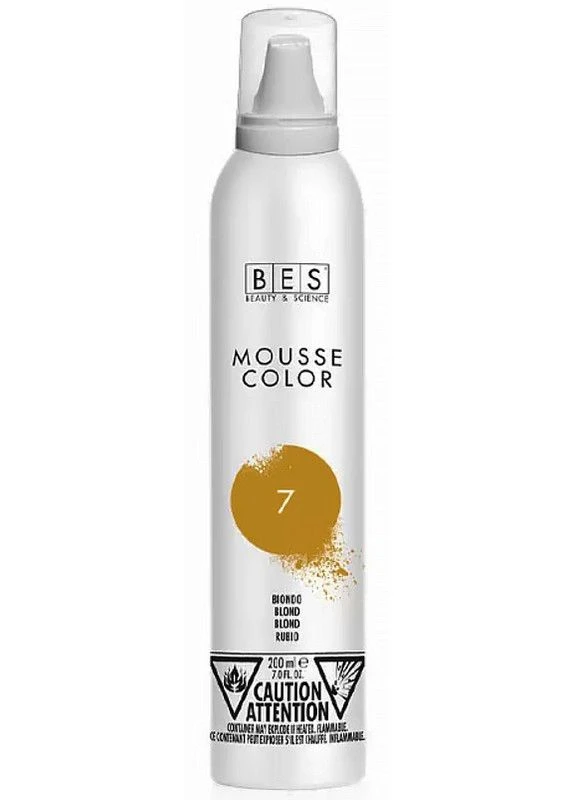Мусс для тонирования 7 блонд Mousse Color, 200 мл BES (396334799)