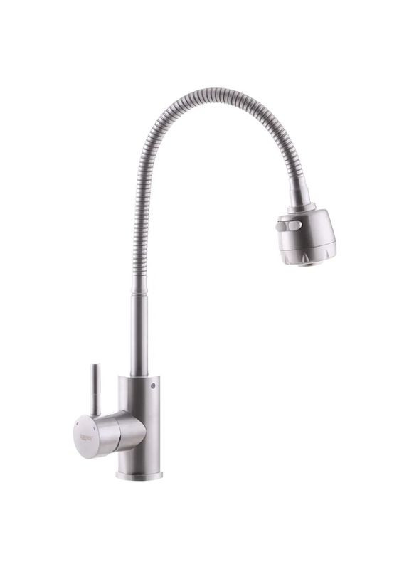 Смеситель для кухни из нерж. стали SUS304 SUS-011 Reflector (ZX3125) — однорычажный смеситель с гибким изливом Zerix (334003456)