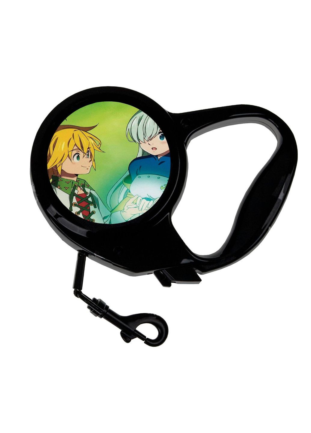 Повідець-рулетка для тварин із принтом Аніме Сім смертних гріхів #0004 3 м чорний No Brand (309153238)