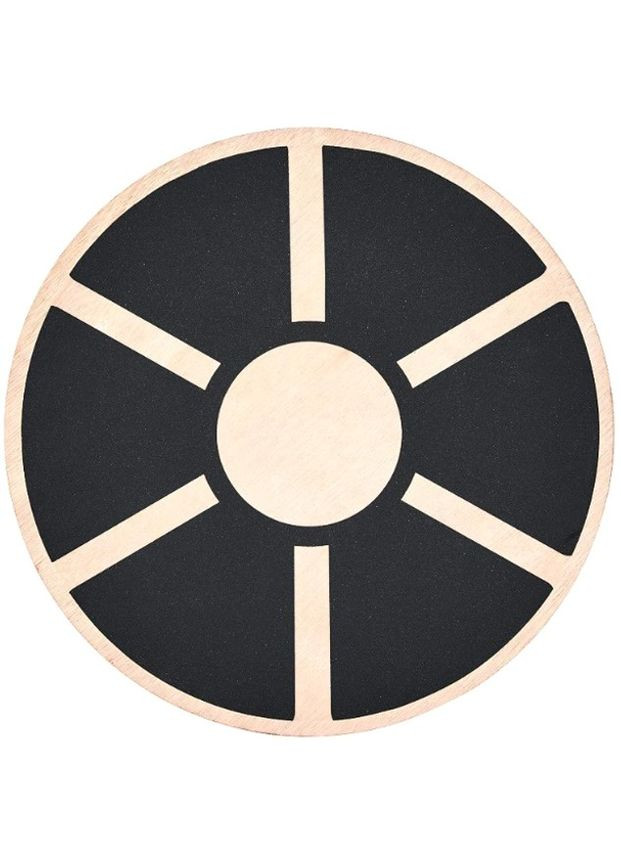 Древесный балансировочный диск-тренажер вестибулярного аппарата 39.5х39.5х8 см (TOP17112168), Бежевый TECOFIT (370439566)