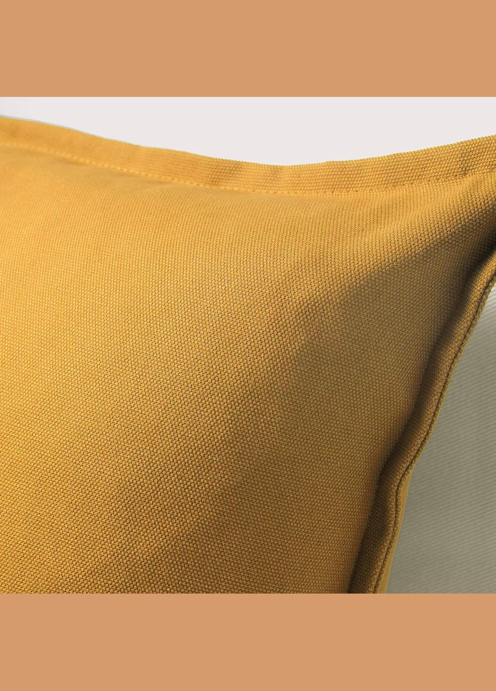 Наволочка ІКЕА GURLI 50х50 см золотистожовтий (20395821) IKEA (271120591)
