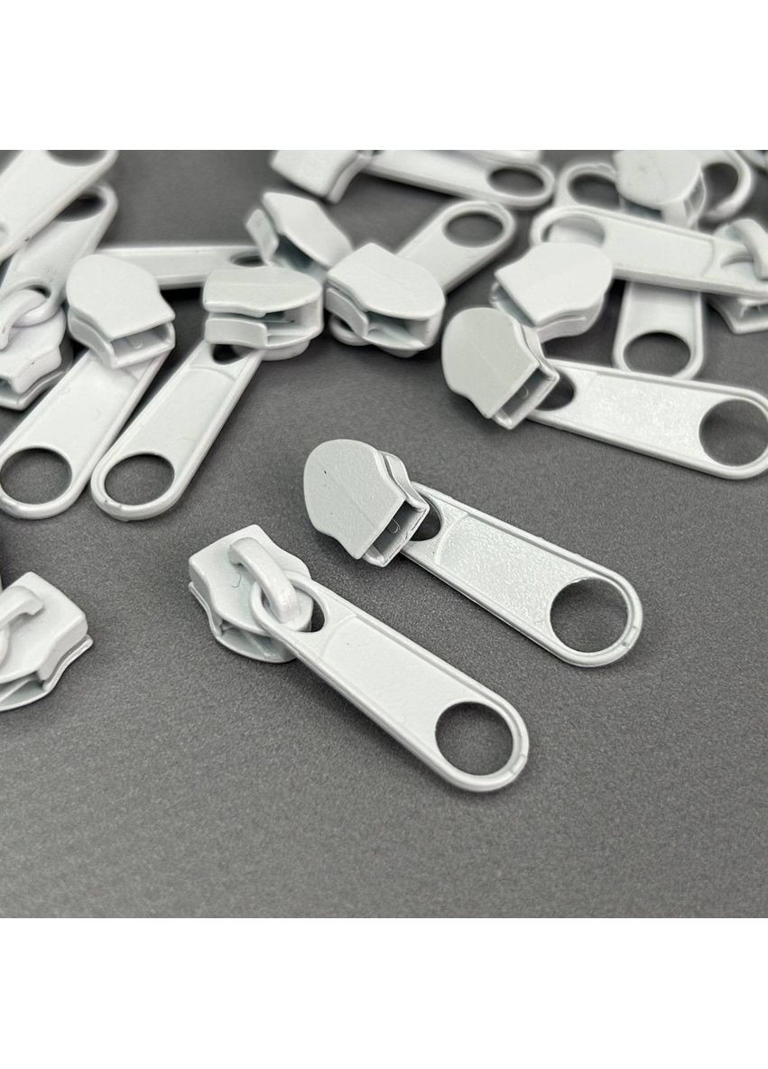 Бегунок Тип 5 для рулонных молний, белый Plus-plus (354795773)