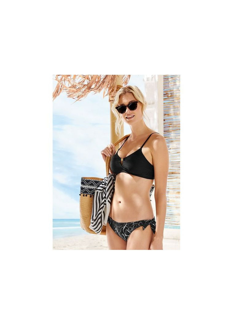 Верхня частина купальника на підкладці для жінки CREORA® 312233 40(M) чорний Esmara С открытой спиной, С открытыми плечами (345648138)