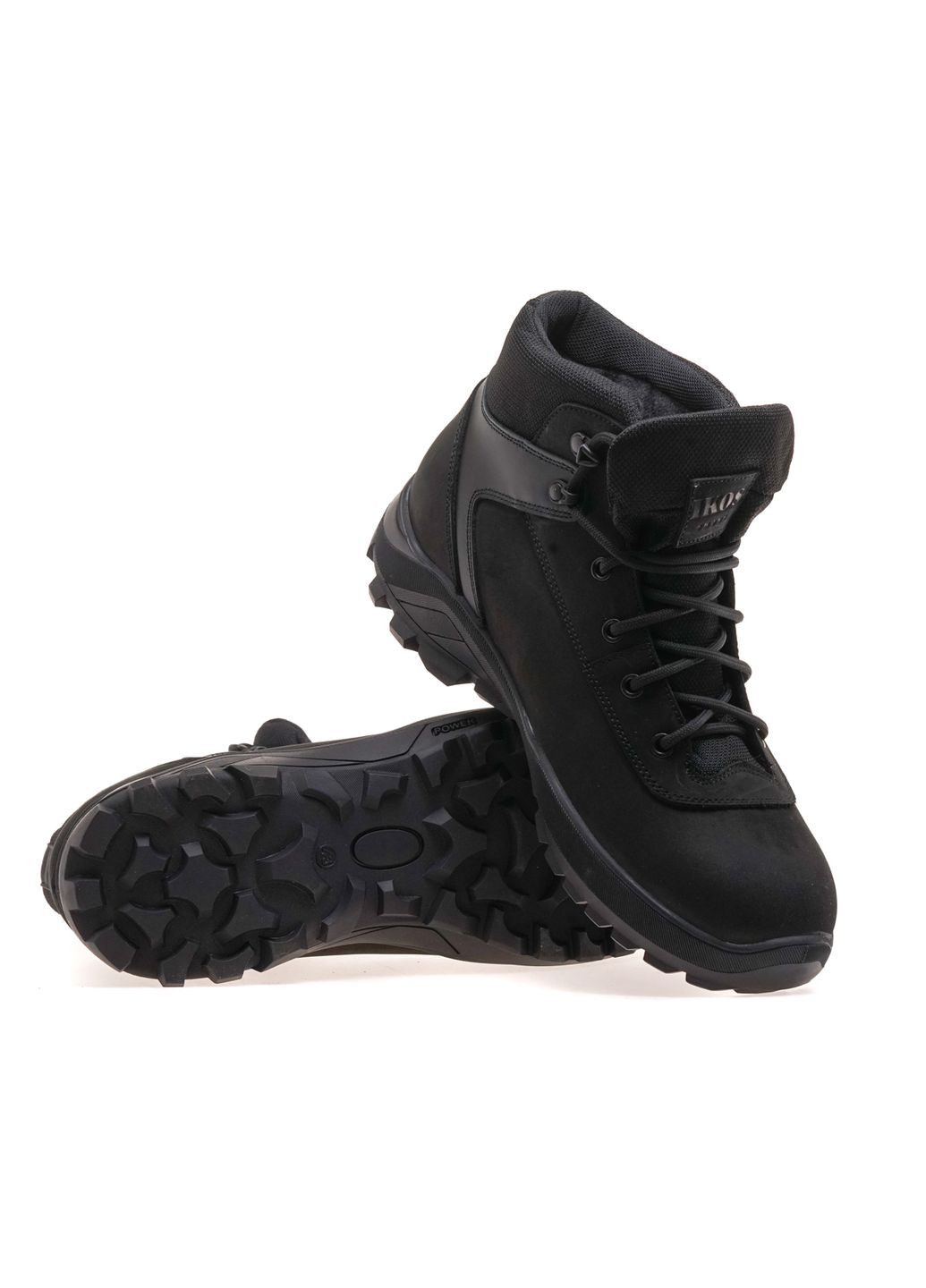 Черевики комфорт чоловічі 1058-6/M/BLACK/NUB Ikos (303425487)