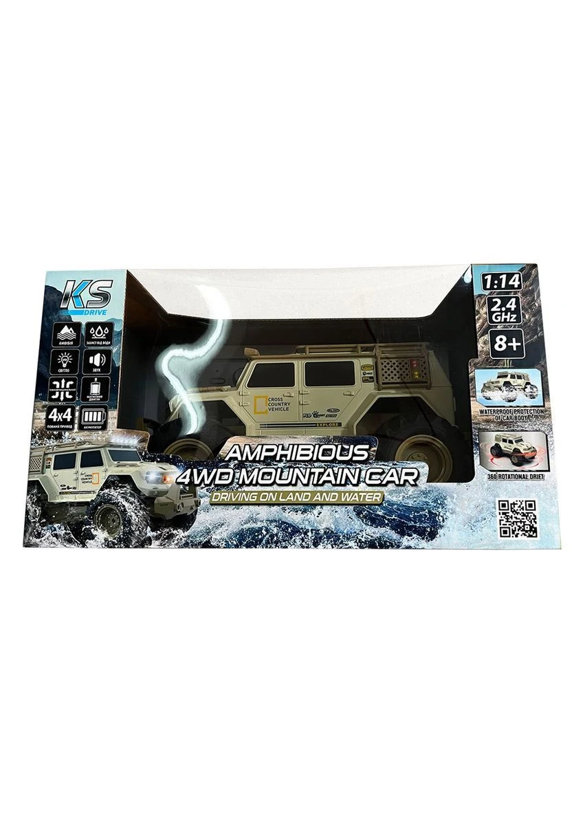 Автомобіль KS Drive на р/к – Amphibious 4WD (1:14, світло, звук) (Термін доставки до 10-ти днів!) MIC (385844943)