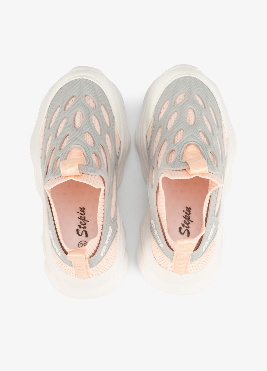 Цветные всесезонные слипоны для девочки af28-2l персиково-серый shop (2000990979001) Stepln