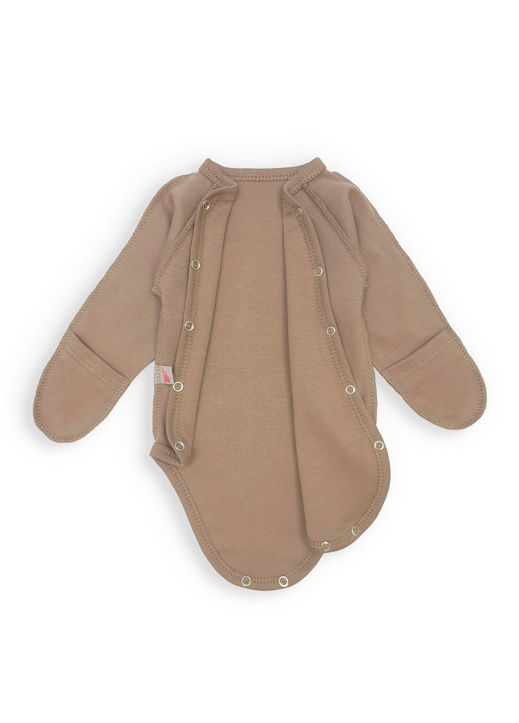 Однотонний бодік із зовнішніми швами для новонародженого Choco Tunes (315893544)