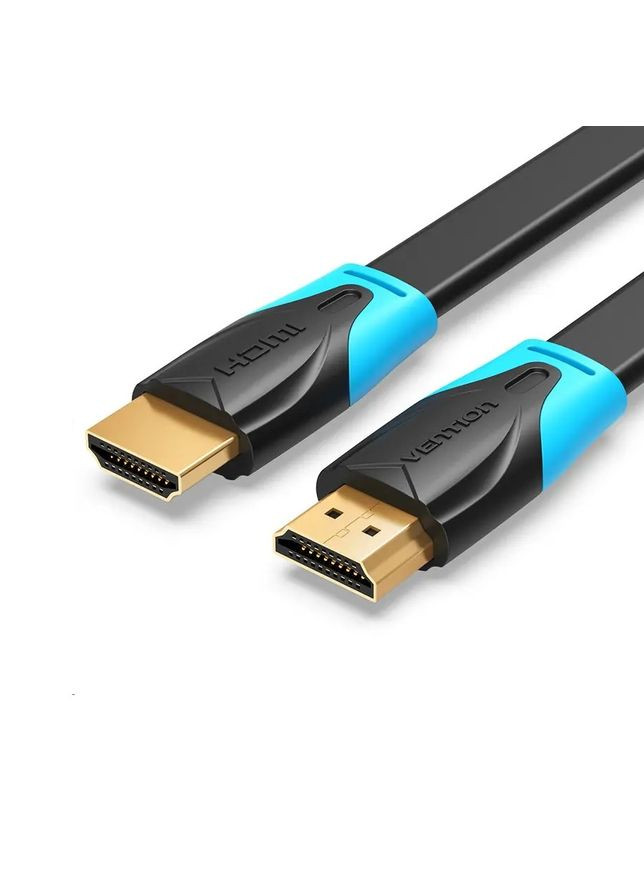 Кабель Flat HDMI v2.0 Cable Плоский 1.5M Black () () Vention VAA-B02-L150 (369159722)