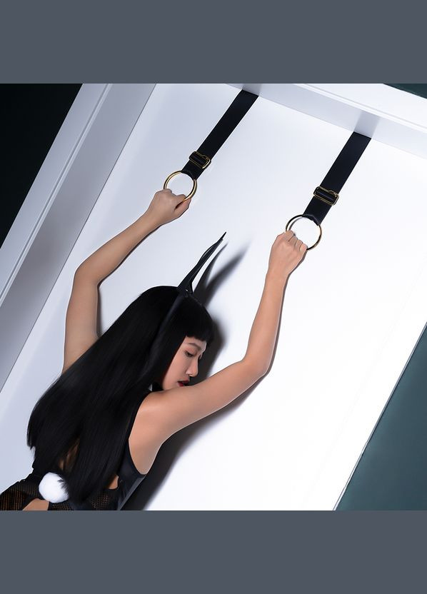 Фіксатори на двері Over the Door зі стрічкою для бондажу в комплекті, чорного кольору UPKO (297395150)