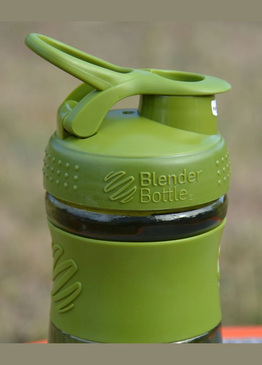 Шейкер спортивний (пляшка) BlenderBottle SportMixer Flip 20oz/590ml Moss Green Blender Bottle (382897317)