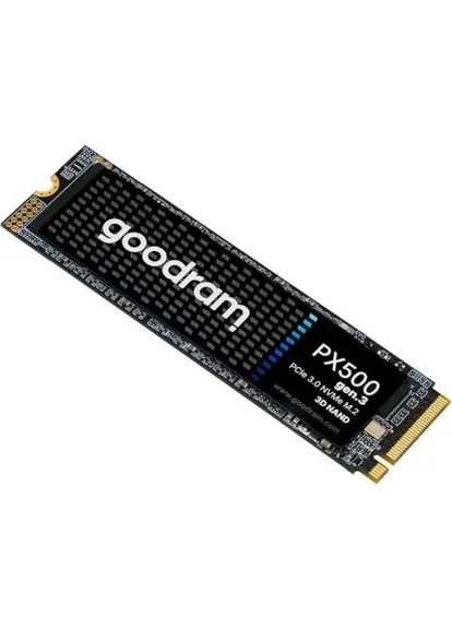 Твердотільний накопичувач SSD 512Gb, PX500 (Gen.3), PCI-E 3.0 x4, M.2 2280, 3D TLC, 3200/2400 МБ/с (SSDPR-PX500-512-80-G3) Goodram (411070257)