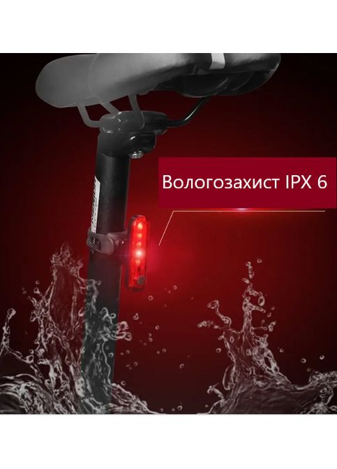 Задняя велофара-мигалка с аккумулятором, яркий велосипедный фонарь USB China (366666391)