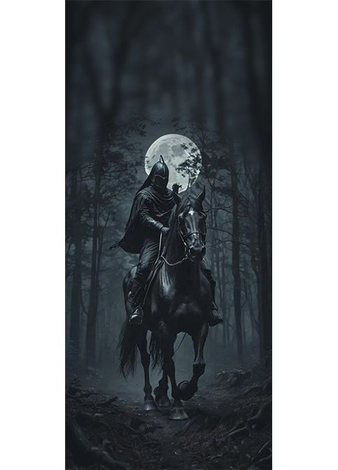 Наклейки на стійки дверей авто 3D TUNING STUDIO Темний лицар 500х220х0.15мм=2штуки No Brand (362497981)