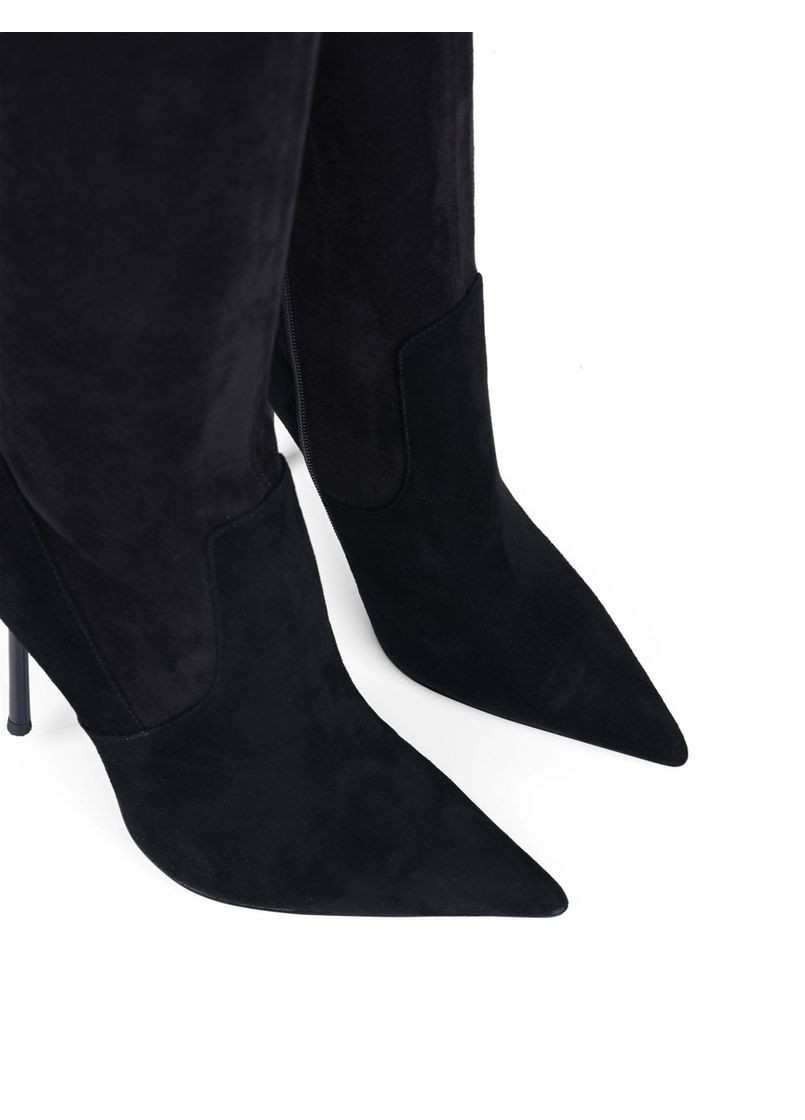 Жіночі Ботфорти MA655T22-3-1 Чорний Велюр MIRATON (299896283)