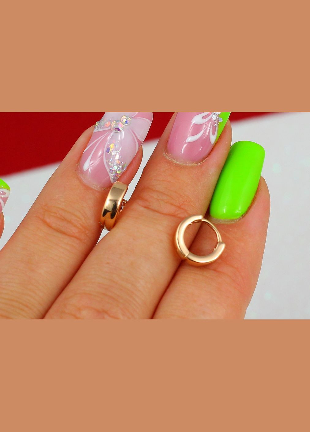 Серьги широкие кольца 8 мм золотистые. Xuping Jewelry (316606940)