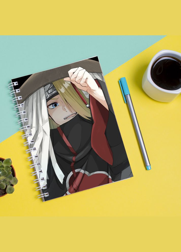 Скетчбук Sketchbook (блокнот) для рисования с принтом Naruto Наруто Дейдара Кавун блокнот для малювання (316132724)