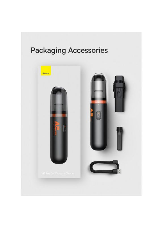 Автомобільний пилосос A2Pro Car Vacuum Cleaner (6000pa) Black (VCAQ040001) Baseus (302517361)