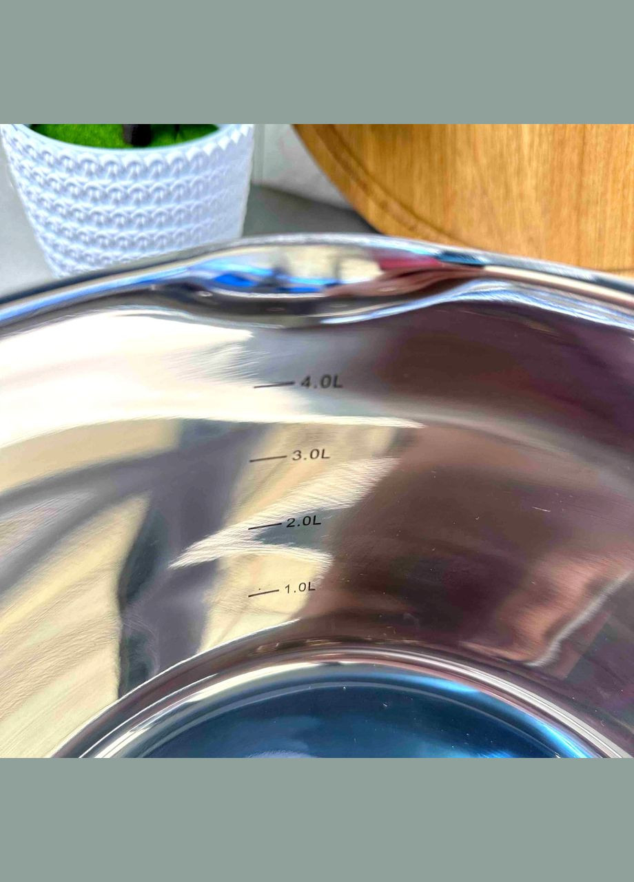 Велика каструля із нержавіючої сталі 5.5л Ардесто для індукційних плит Livorno Ardesto (303212725)