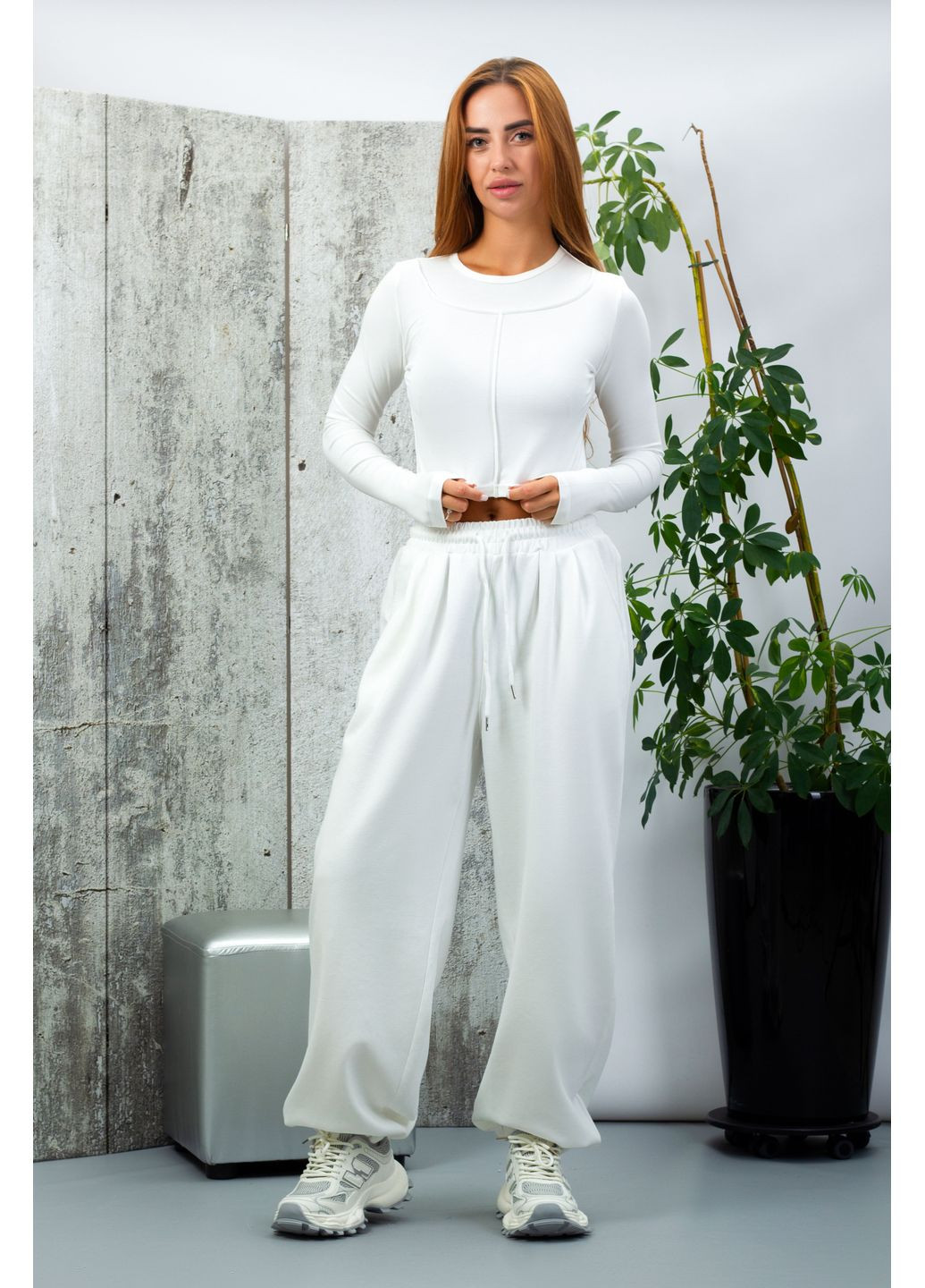 Лонгслів жіночий CT45 білий 346461 NaNa (356672915)