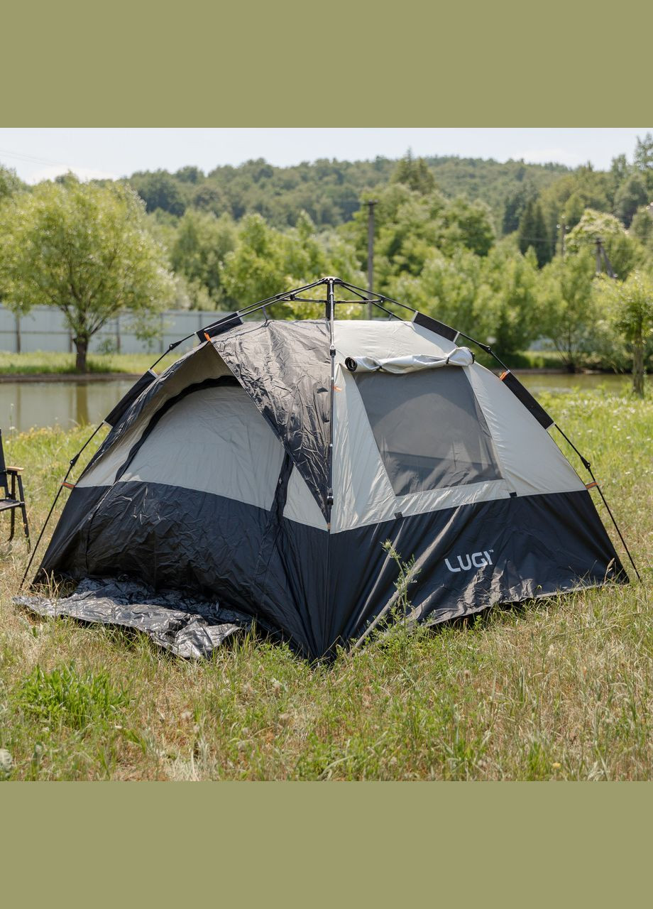 Палатка автоматическая трехместная 2 на 2 (м) кемпинговая туристическая LU-016B LUGI (370707700)