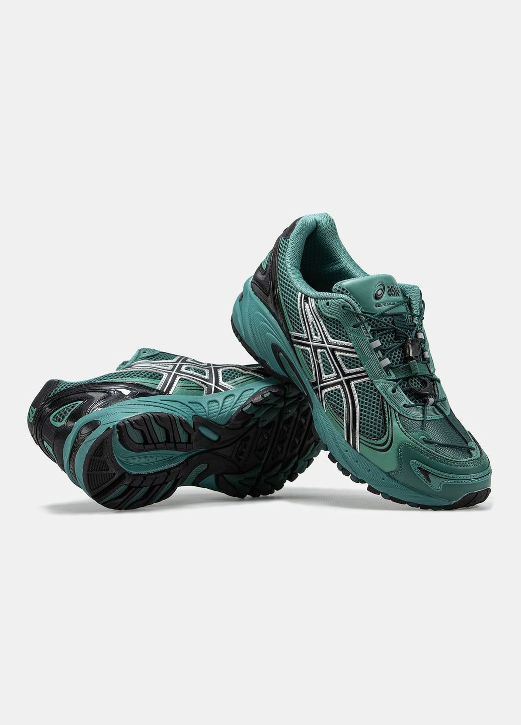 Зелені Осінні кросівки чоловічі asics No Brand Gel-Kahana TR V4