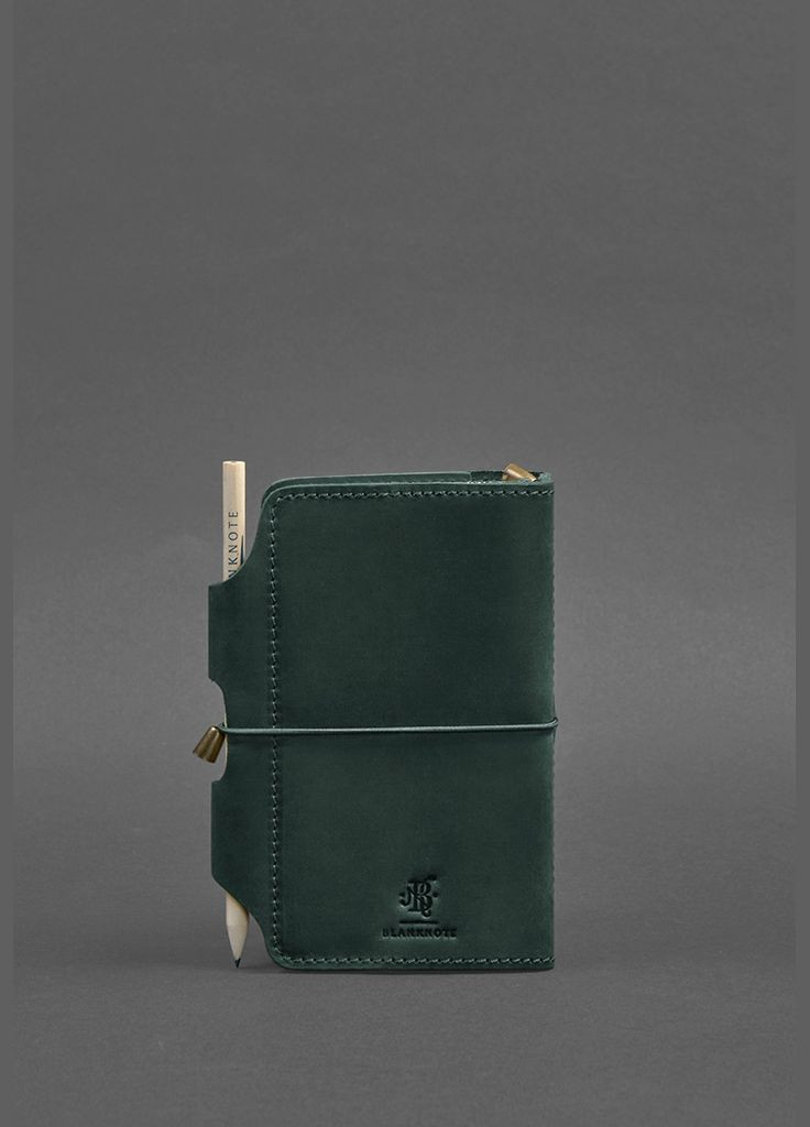 Шкіряний блокнот (Софт-бук) 3.0 зелений Crazy Horse (A-026386) BlankNote (328961490)