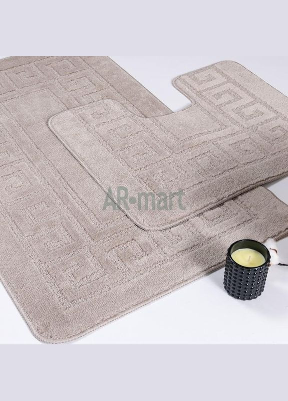 Набор ковриков в ванную комнату Ethnic Sandy Grey 60х100 и 60х50 см песочно-серый Confetti (338842572)